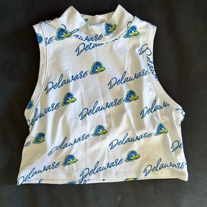 University of Delaware crop top